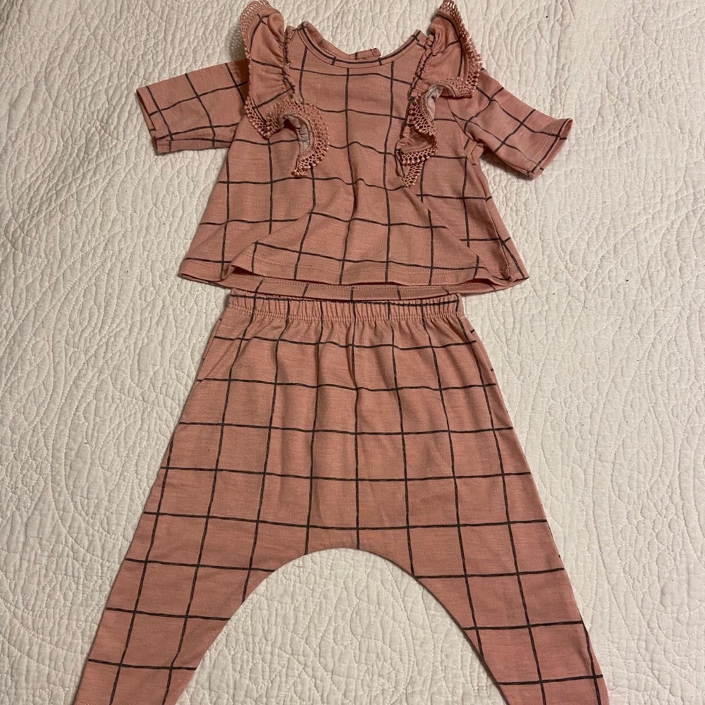Pink Jessica Simpson Baby Girl Two Piece Set